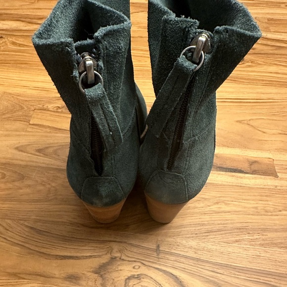 Anthropologie Matisse Soho suede back zip Western style ankle boot 7.5 - Picture 8 of 11